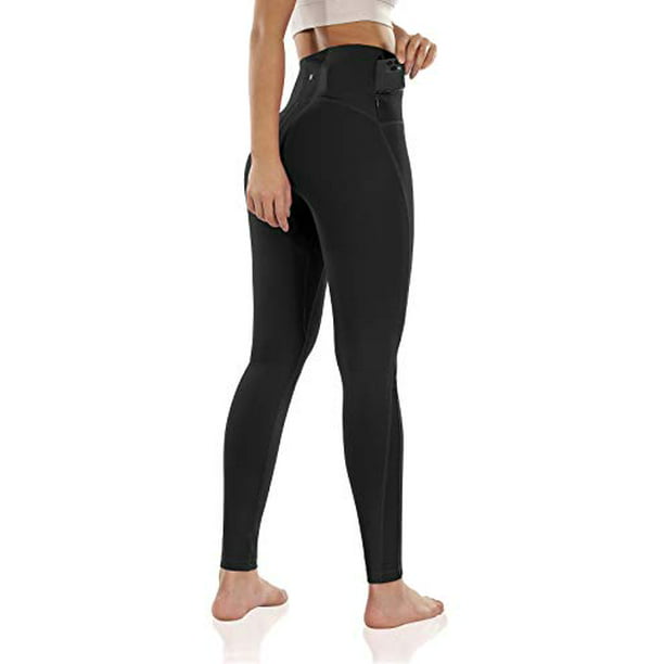 Full-Length Leggings with Back Pockets ODODOS Womens High Waisted Tummy Control Mesh Workout Pants 